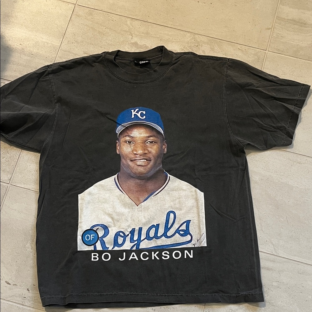Black Bo Jackson Royals Graphic T-Shirt